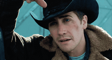 Jake Gyllenhaal in a cowboy hat.