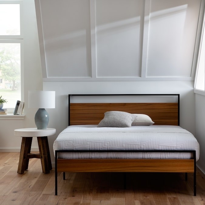 Bed shown in color &quot;Natural Brown&quot; in a bedroom