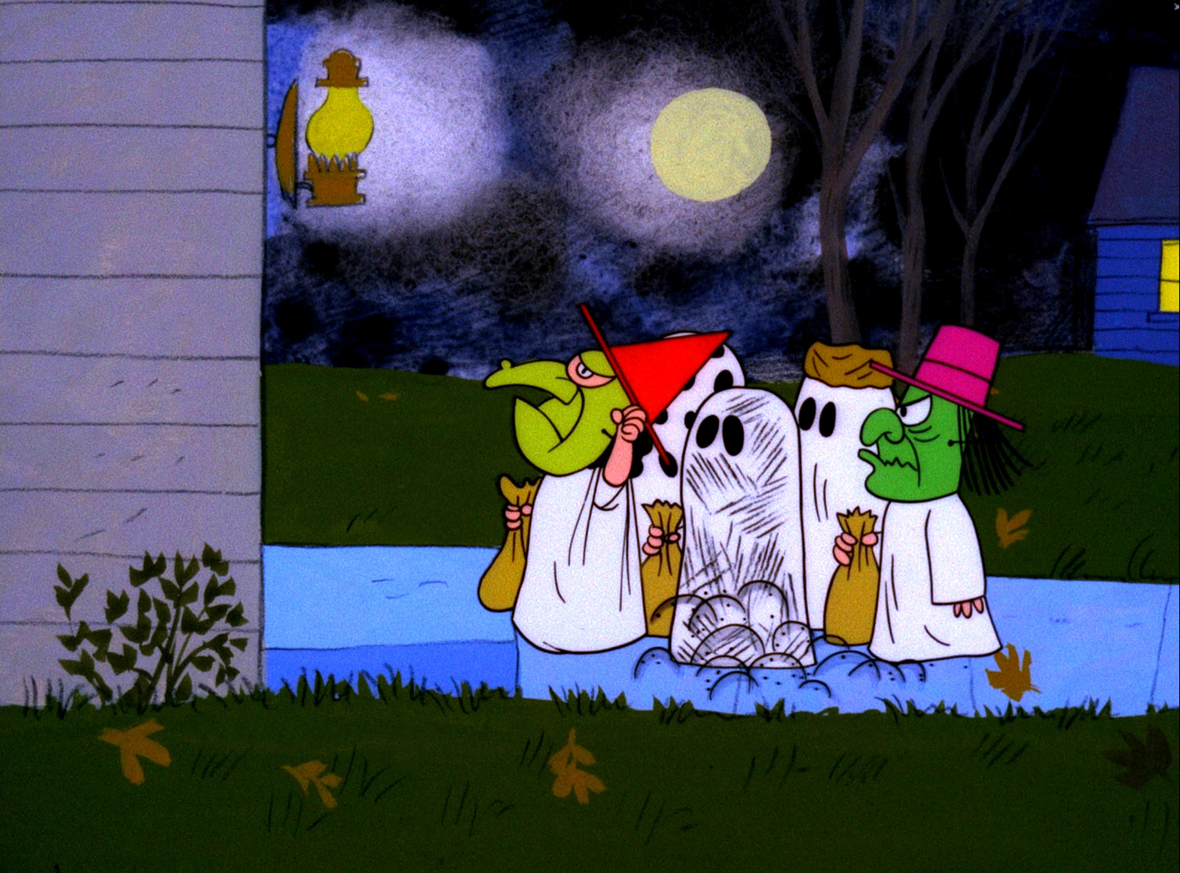 The Peanuts go trick or treating