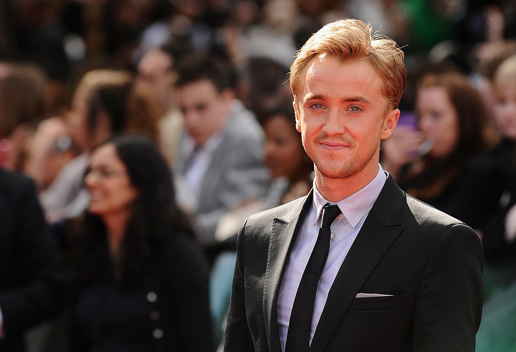 Tom Felton on the red carpet for the world premiere of the last Harry Potter movie