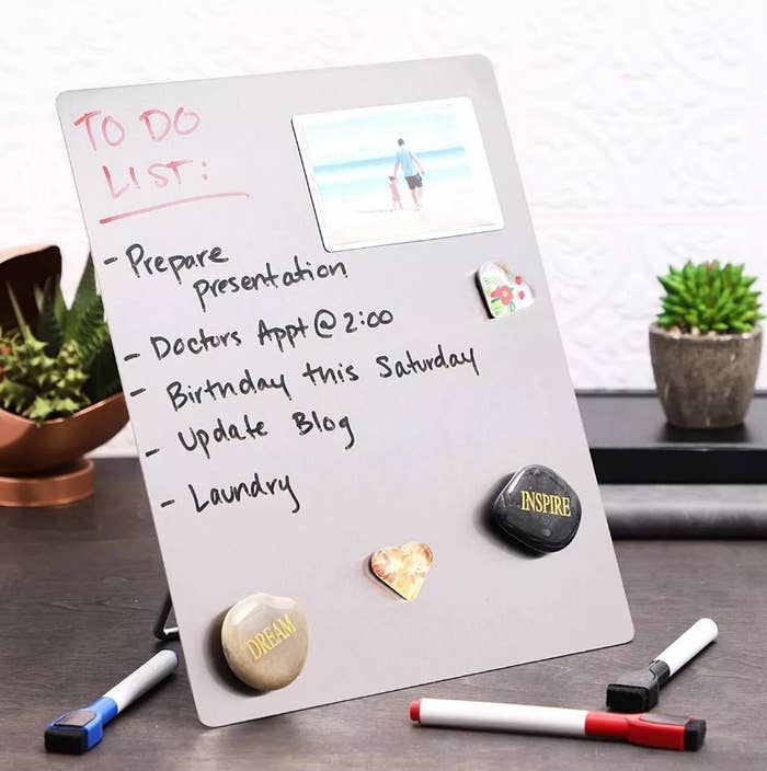 To do list on dry ease easel