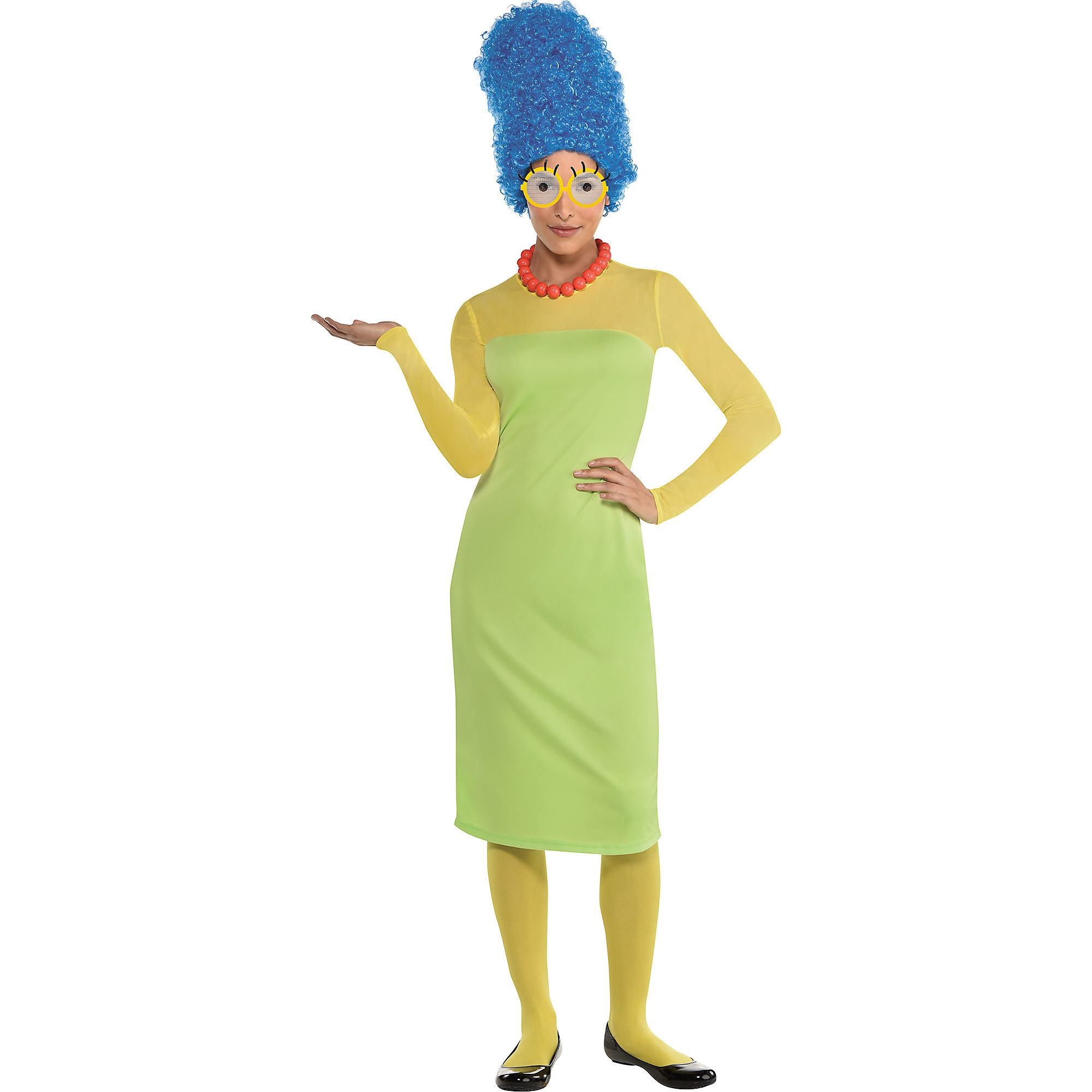 model wearing the simpsons costume