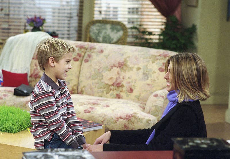 12. Cole Sprouse admitted having a crush on Jennifer Aniston, which made it extremely difficult for him to act in front of her when he appeared on Friends.