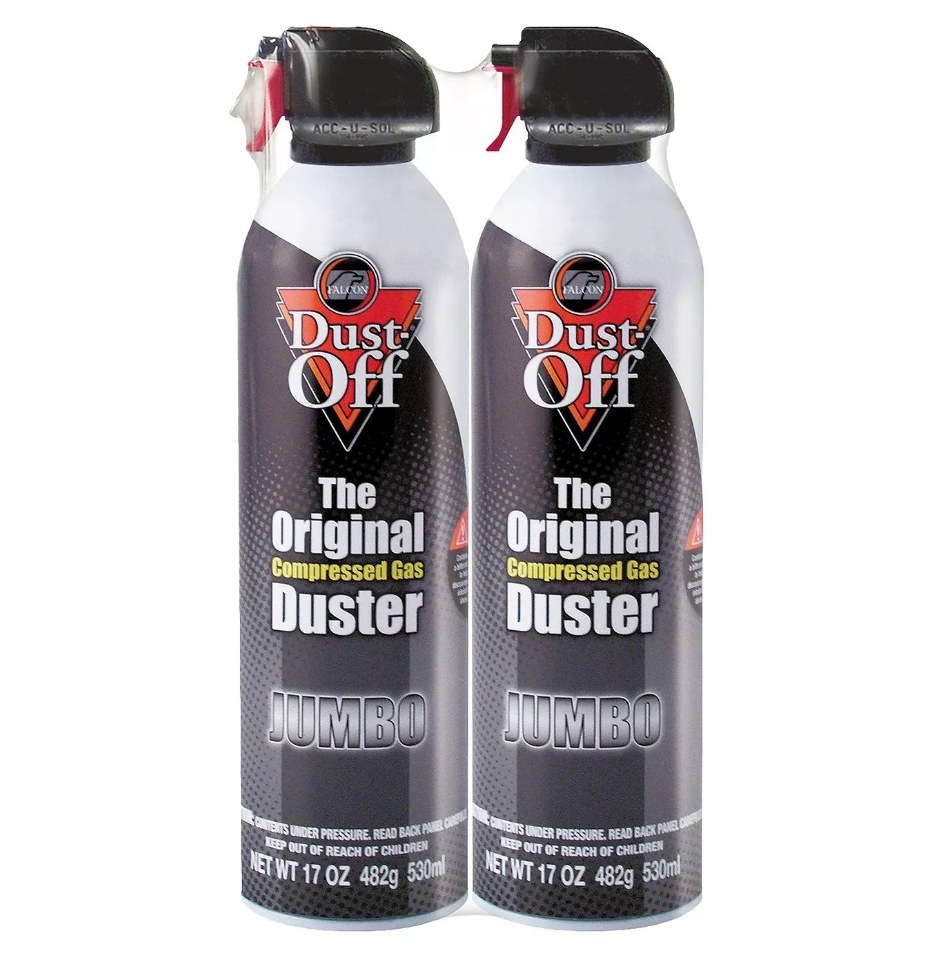 Two cans of compressed air