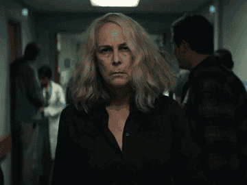 Laurie Strode getting ready to take on Michael Myers
