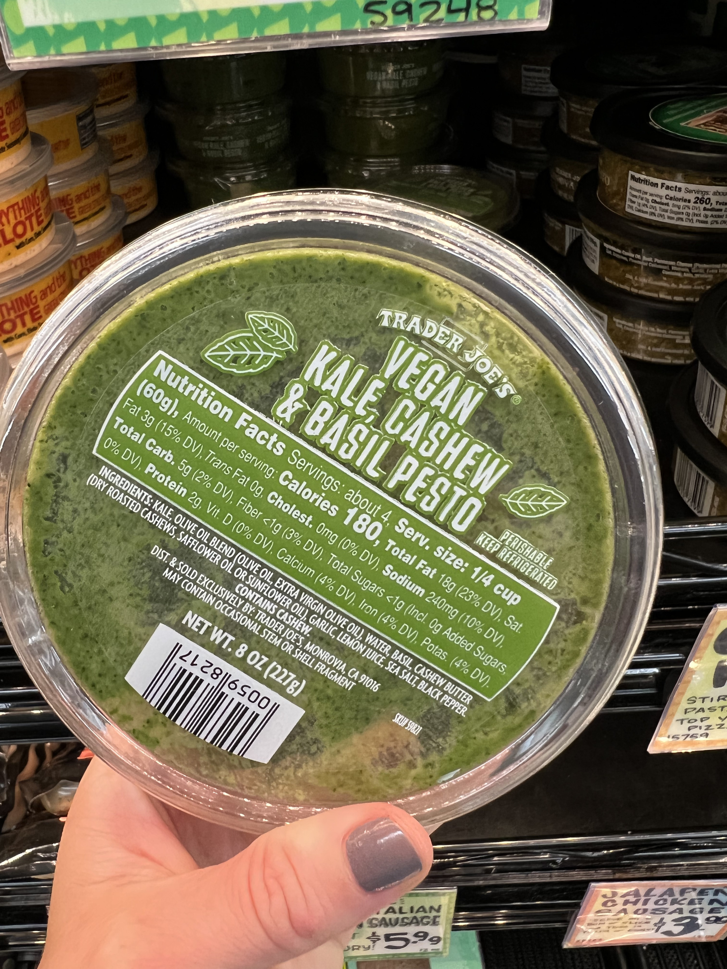 Vegan Kale, Cashew &amp; Basil Pesto