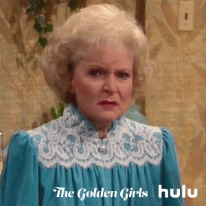disgusted betty white shaking and grimacing