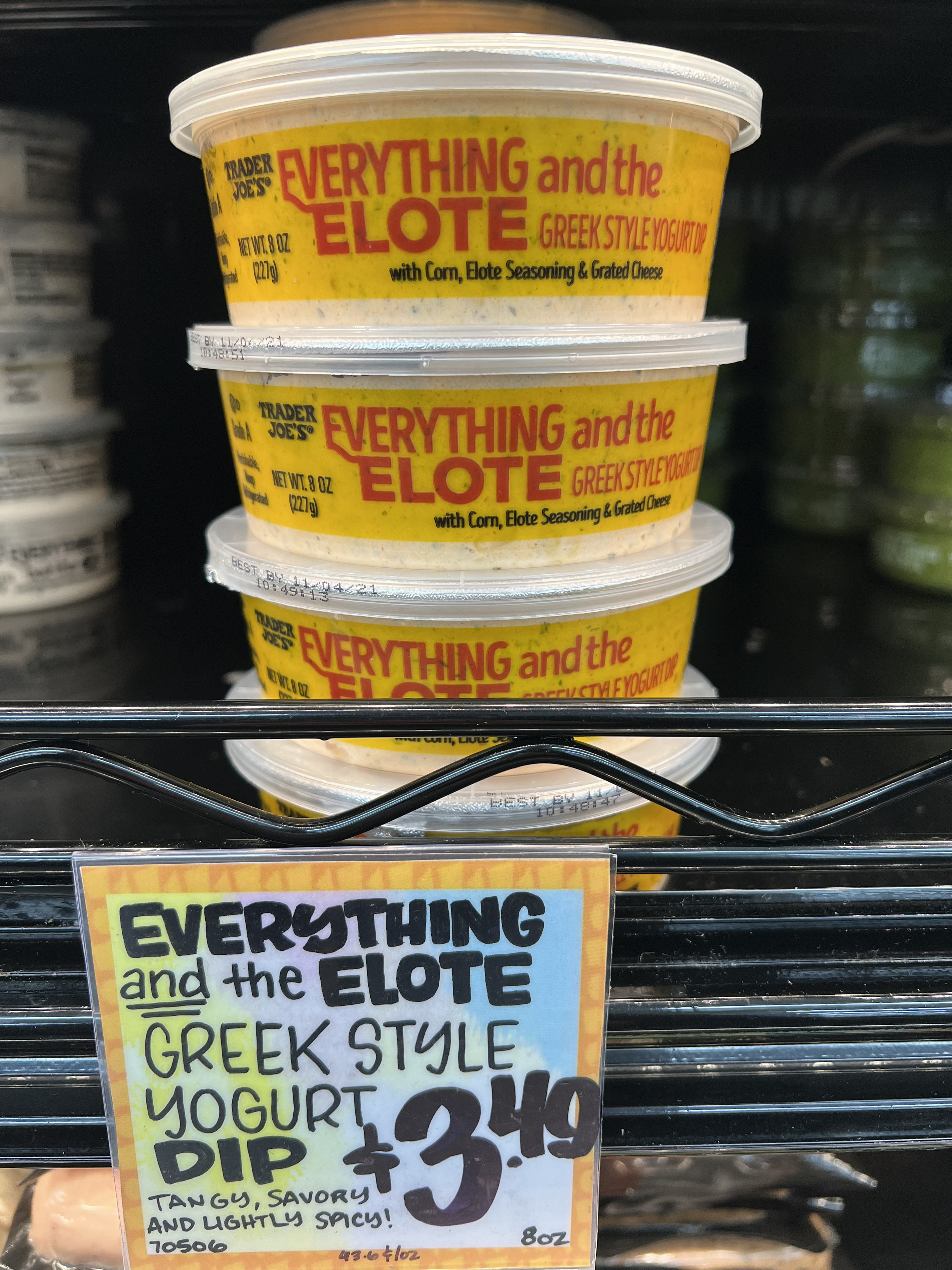 Everything and the Elote Greek Style Yogurt Dip