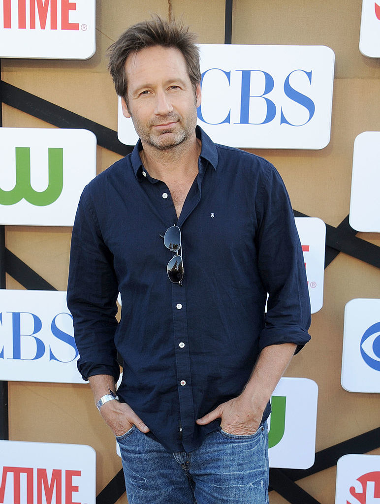 David Duchovny arrives at the CBS/CW/Showtime Television Critic Association&#x27;s summer press tour party