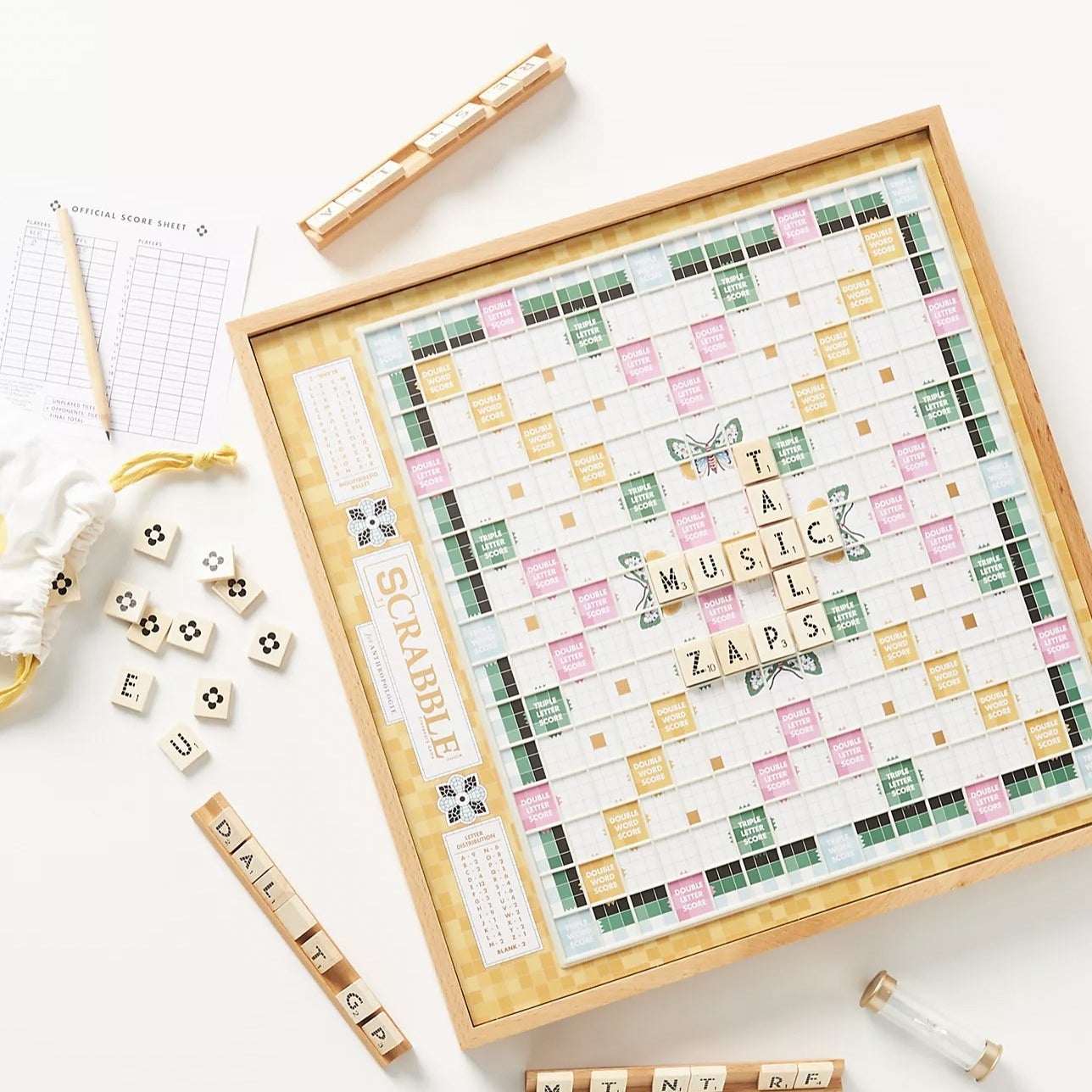 The exclusive Anthro Scrabble Board