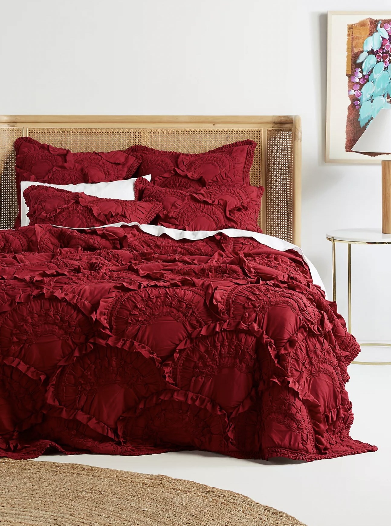 The red ruffle quilt