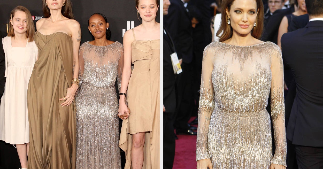 Angelina Jolie's Daughter Wears Her 2014 Oscars Dress To "Eternals" Premiere