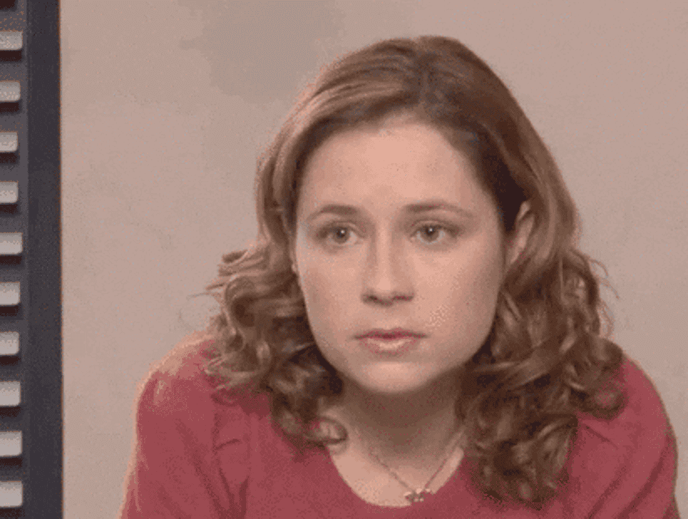 gif of pam from the office saying i really want it