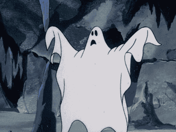 gif of the ghost from scooby doo