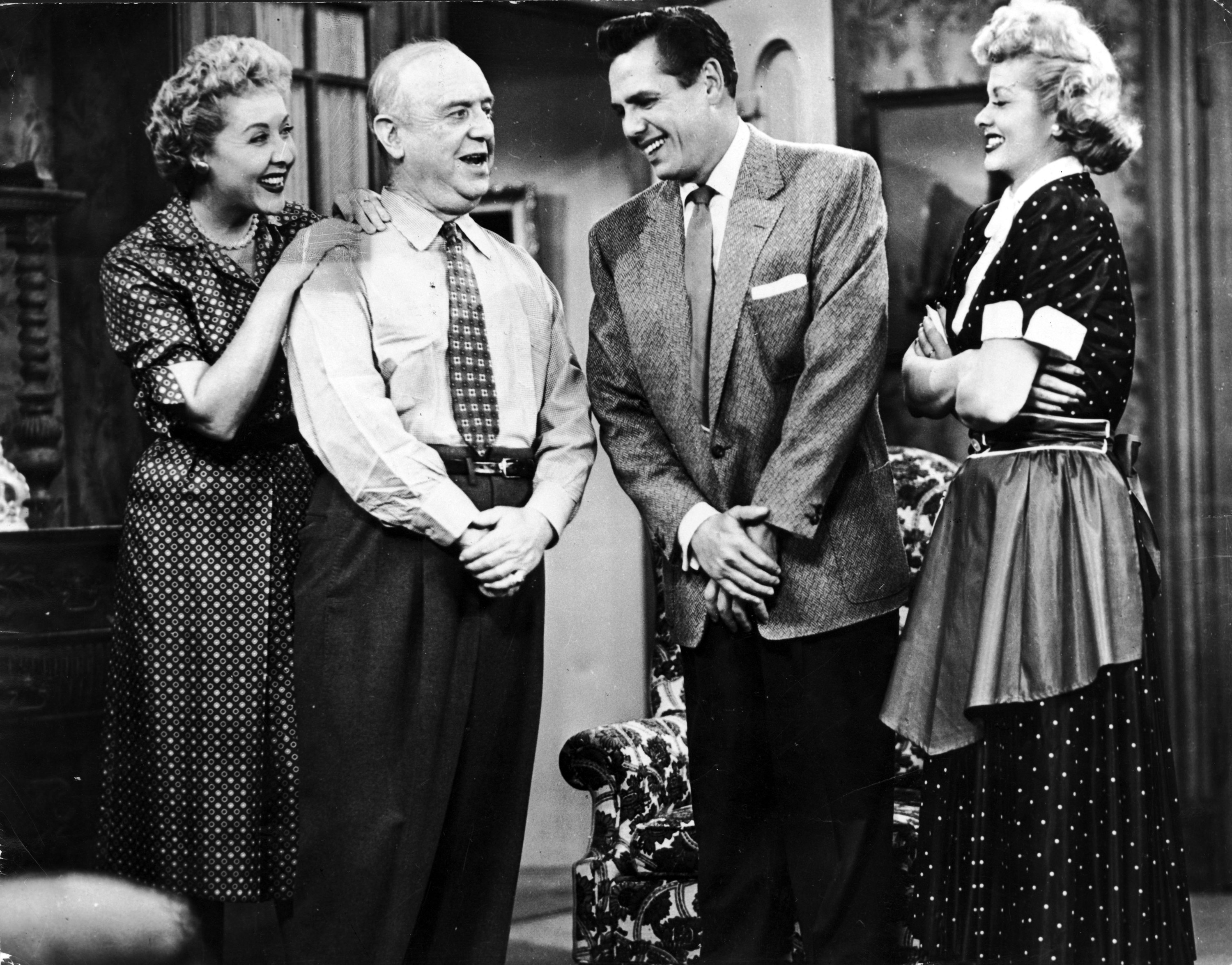 Vivian Vance, William Frawley, Desi Arnaz and Lucille Ball