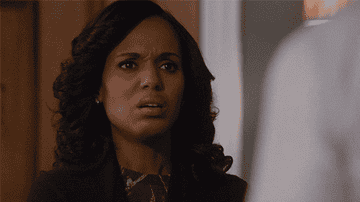 Olivia Pope looking disgusted