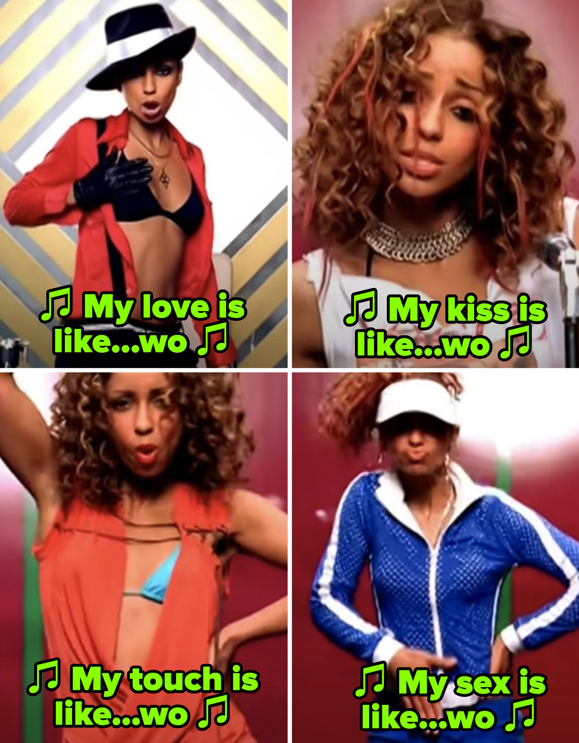 Mýa singing: &quot;My love is like...wo. My kiss is like...wo. My touch is like...wo. My sex is like...wo&quot;