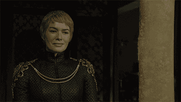 Cersei from Game of Thrones sipping her wine and watching the world burn