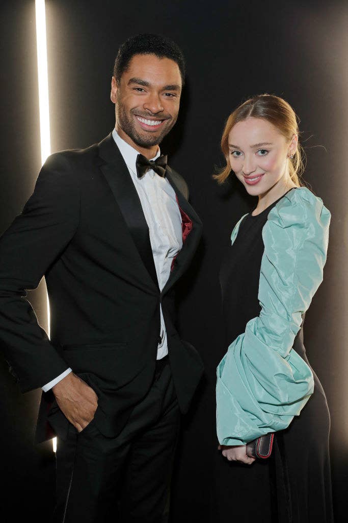 6. When Regé-Jean Page was asked who his celebrity crush was, he very slyly pointed towards Phoebe Dynevor.