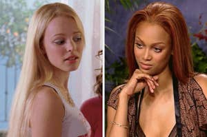 Regina George and Tyra Banks giving judging looks