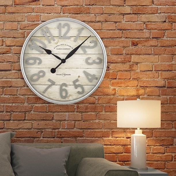 Rustic wall clock