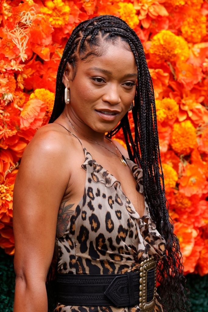 Keke Palmer posing on a red carpet