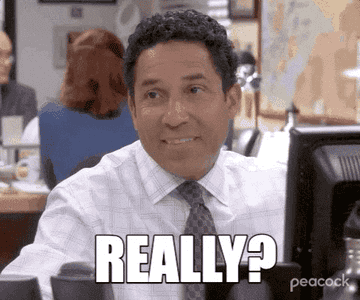 Oscar saying &quot;really?&quot; on The Office