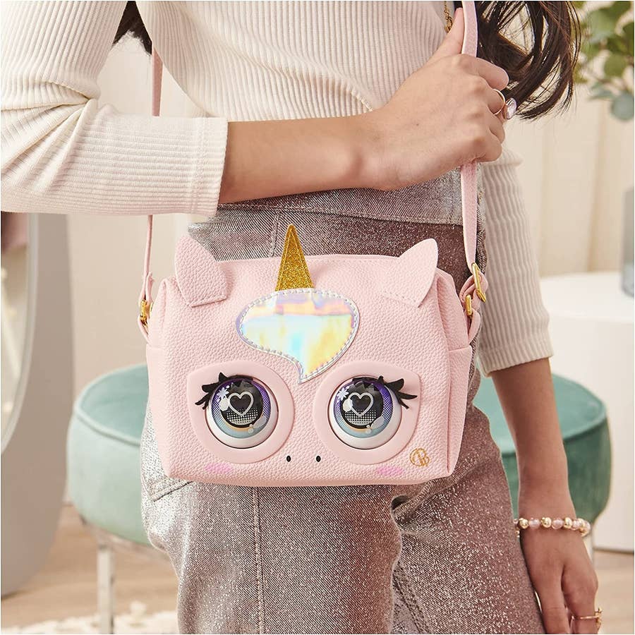 Purse Pets, Fierce Fox Interactive Pet Toy & Crossbody Kids Purse with Over  25 Sounds and Reactions, Shoulder Bag for Girls, Trendy Tween Gifts