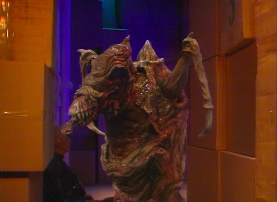 Kryten is attacked by the polymorph