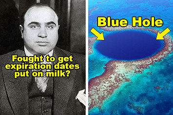 艾尔·卡彭可能过期日期放在牛奶,战斗和开销的蓝洞