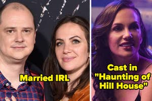 Mike Flanagan and Kate Siegel are married and Kate Siegel was cast in Haunting of Hill House