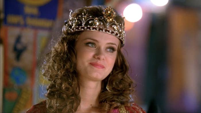 Sara Paxton wears a crown and smiles as Marnie Piper in &quot;Return to Halloween&quot;
