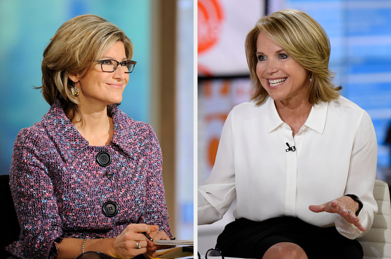Ashleigh Banfield on the left. Katie Couric on the right