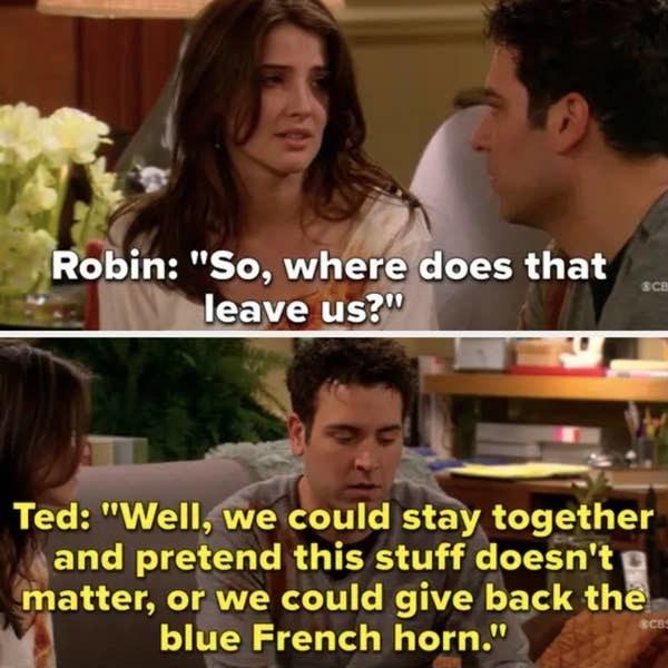 Robin and Ted break up over their lifestyle differences