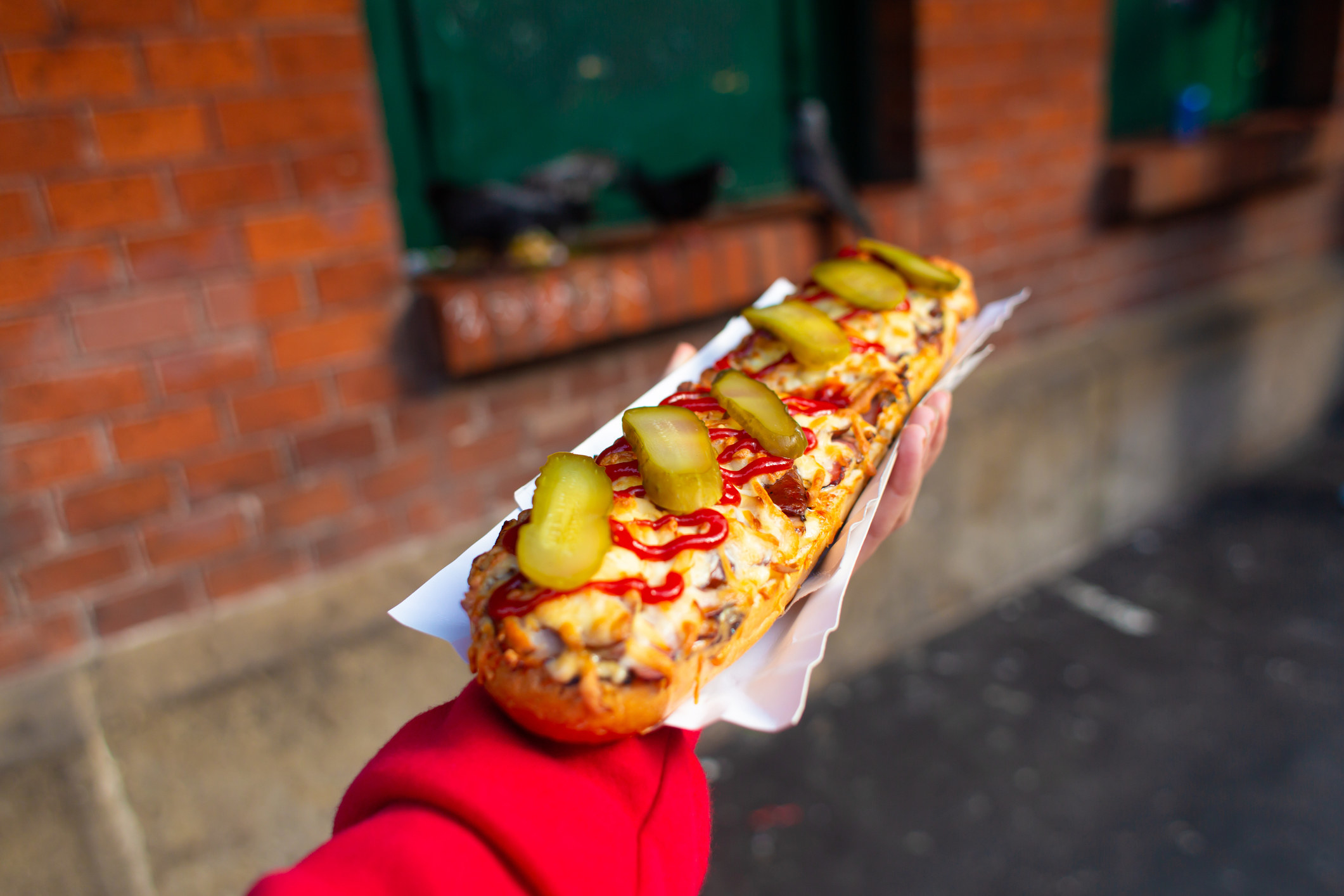 Polish pizza aka zapiekanka.