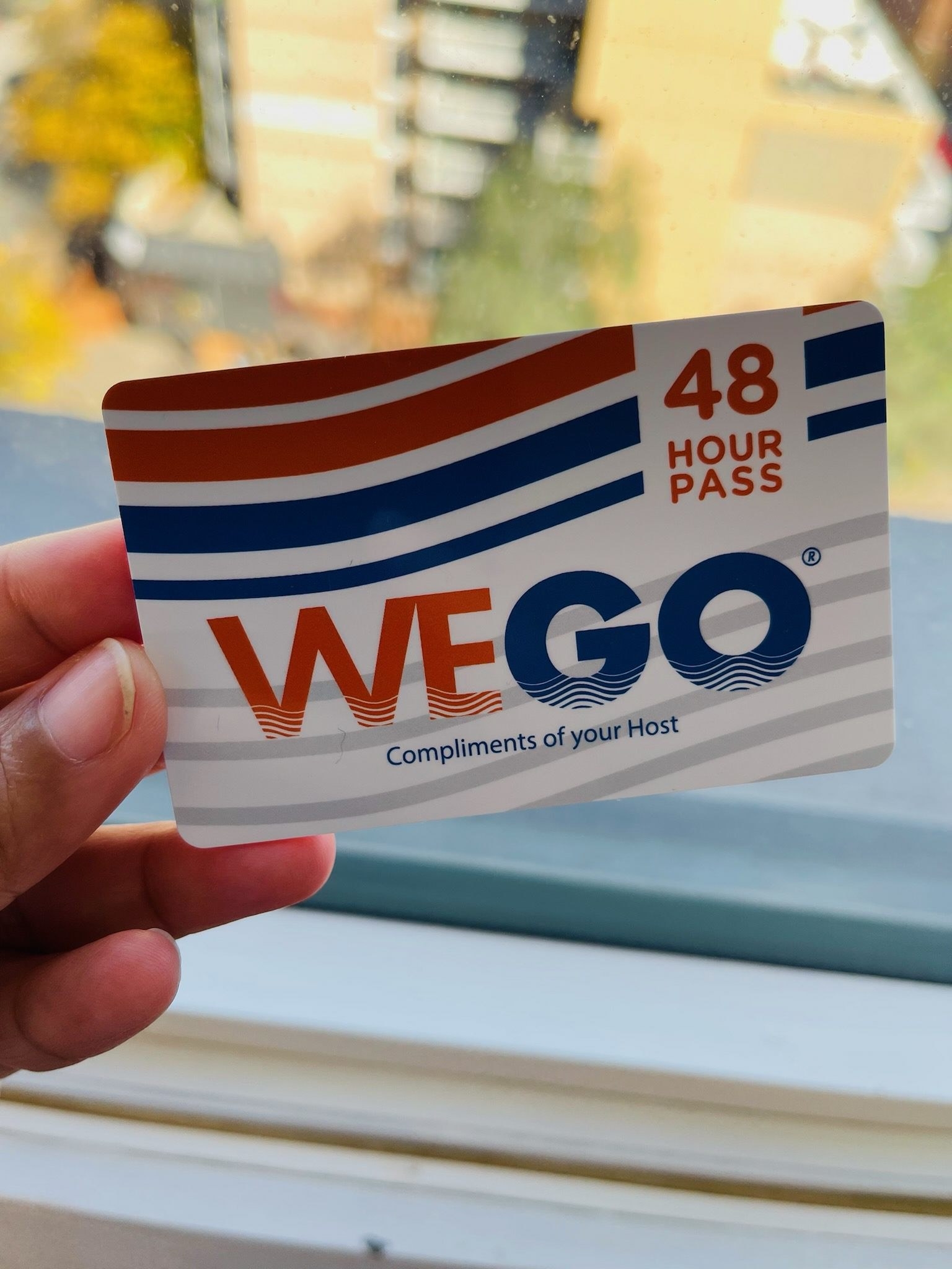 48-hour WeGo pass card