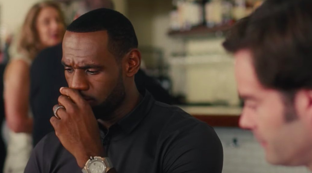 LeBron James wearing a watch without hands