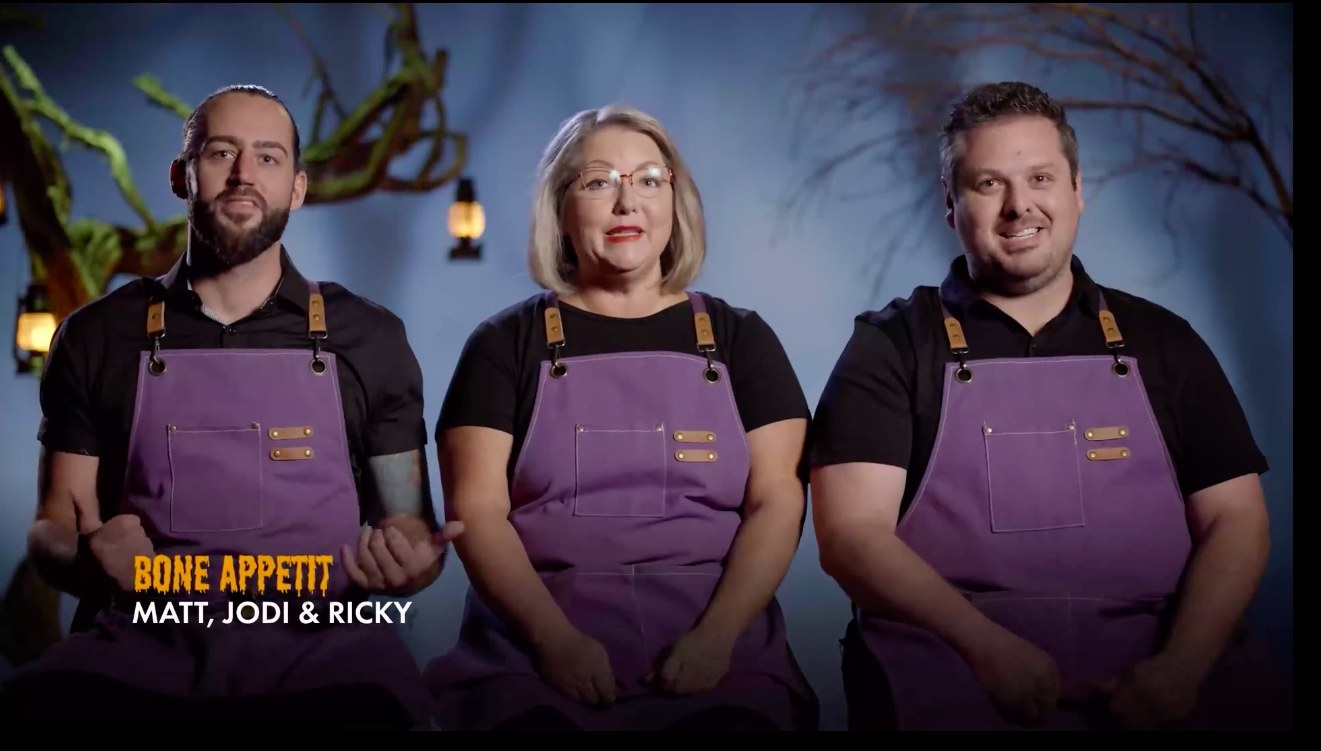 three people in aprons: matt, jodi &amp;amp; ricky
