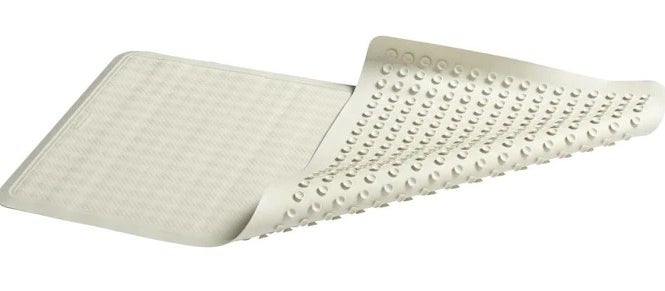 The white plastic mat