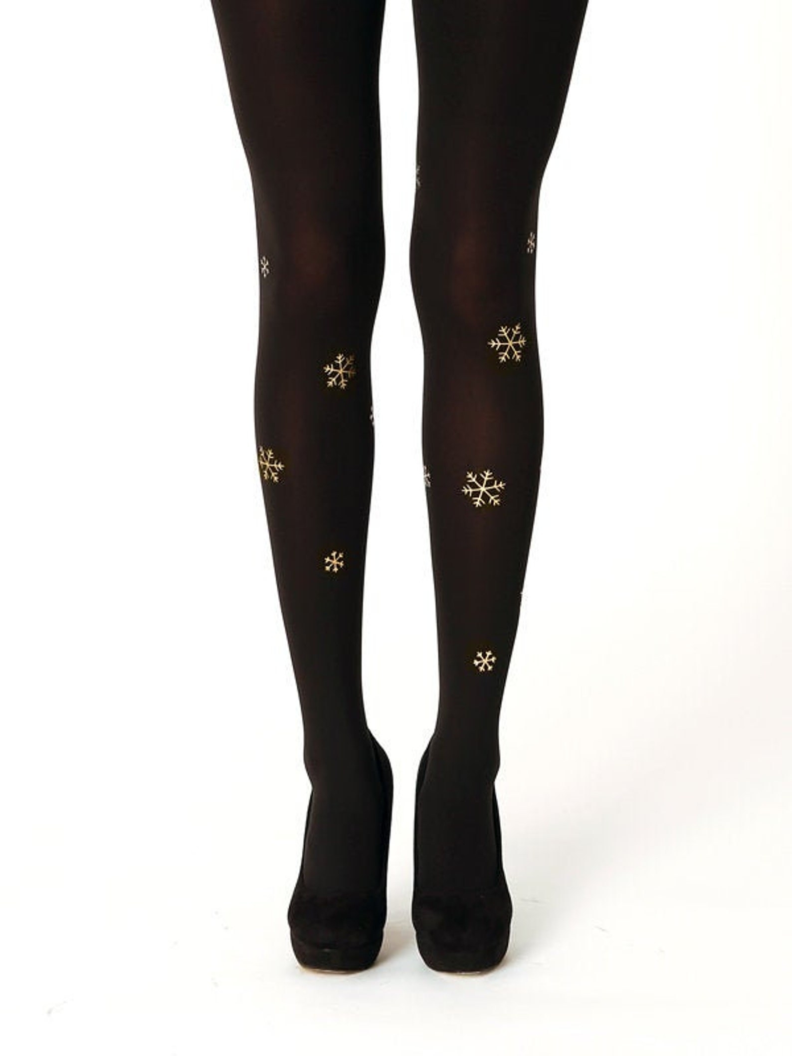Golden feather tights - Virivee Tights - Unique tights designed and made in  Europe