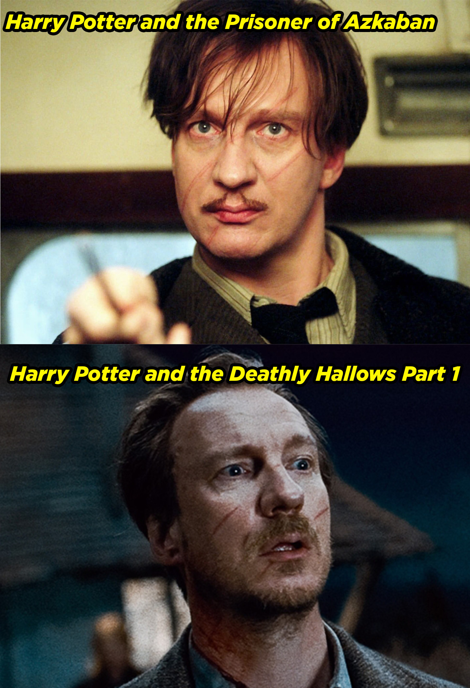 David Thewlis in Prisoner of Azkaban and Deathly Hallows Part 1