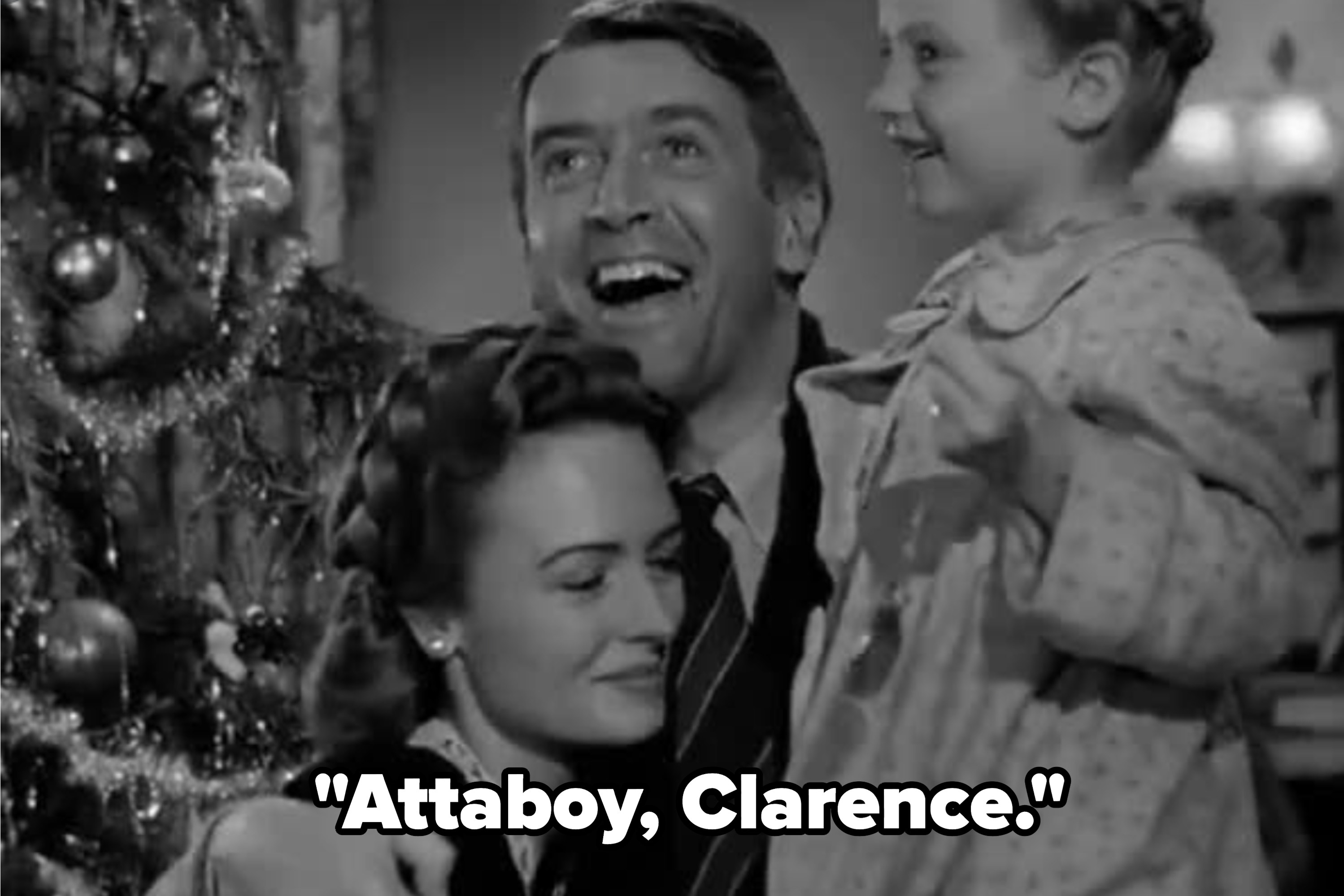George saying &quot;attaboy, Clarence&quot;