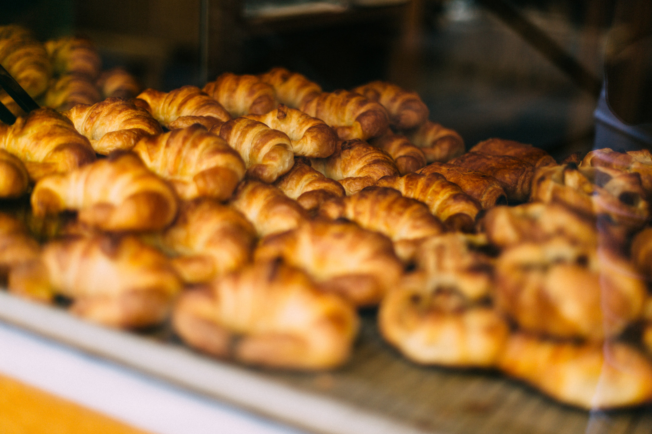 Croissants at a bakerty.