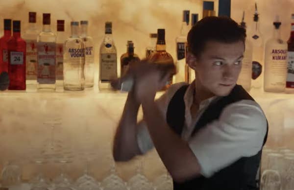 Tom and Nathan shaking up a cocktail
