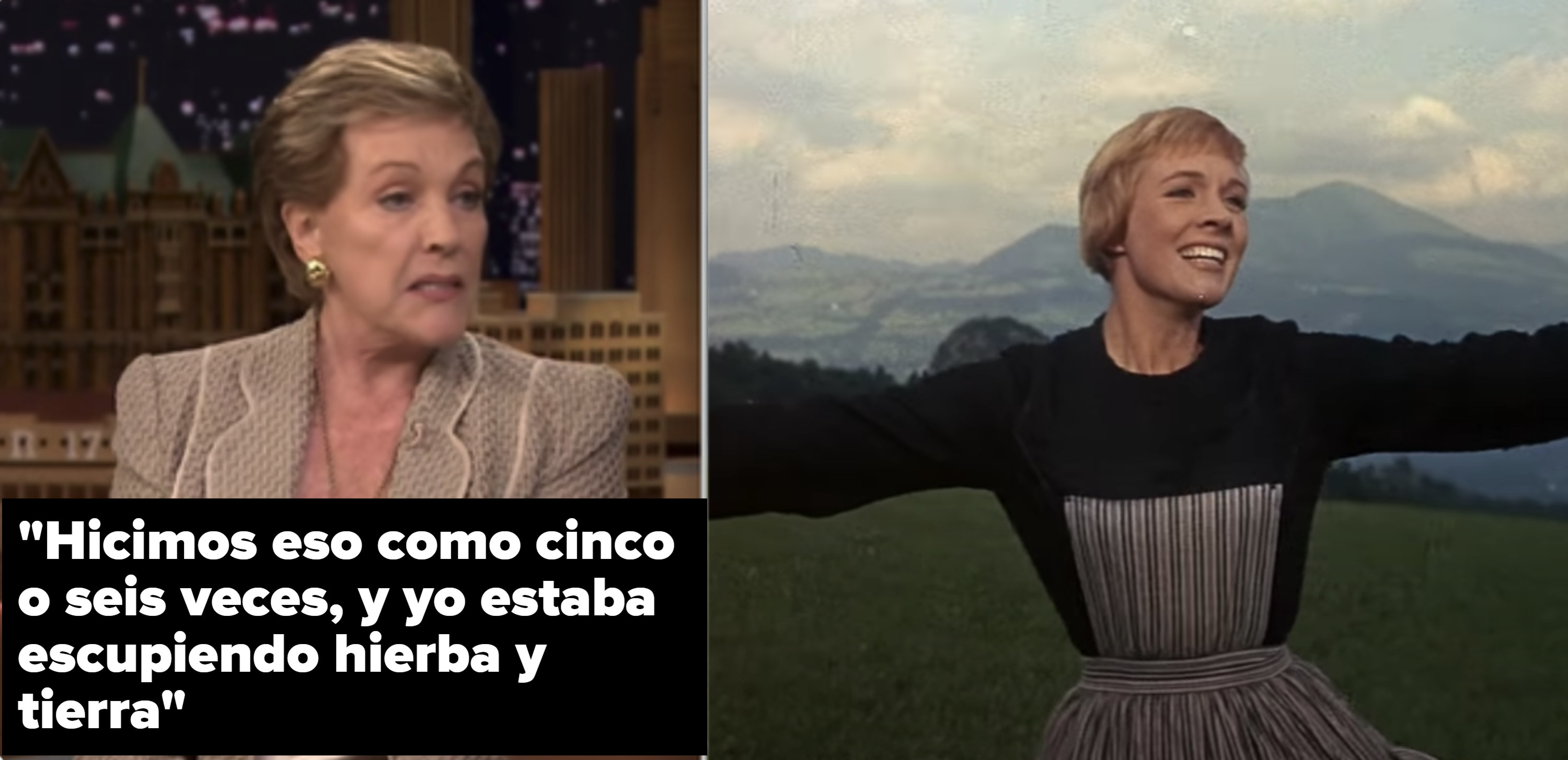 Julie Andrews on &quot;The Tonight Show&quot; talking about the opening shot of &quot;The Sound of Music&quot;