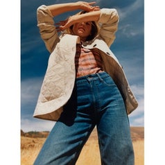 a model wearing the jeans