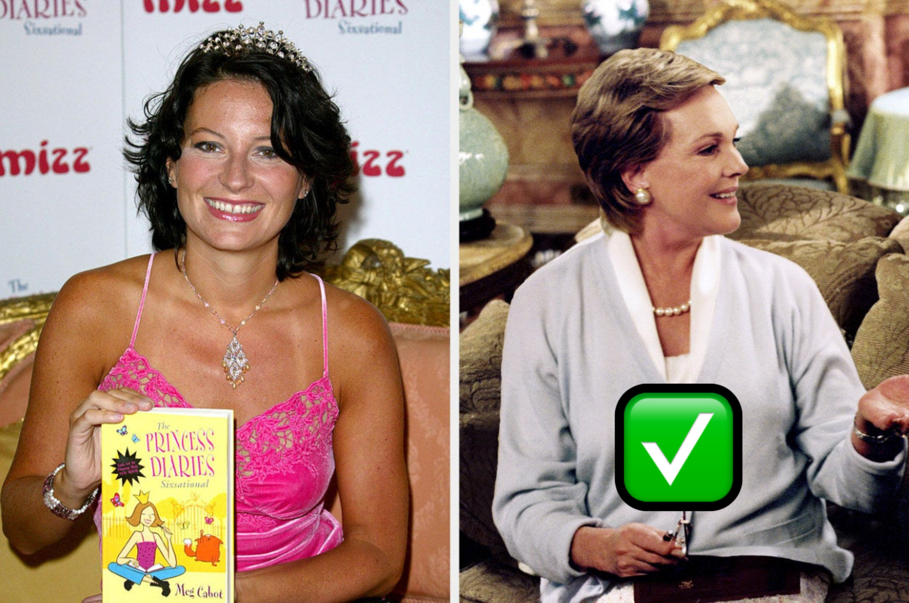 Meg Cabot and Julie Andrews as Queen Clarisse