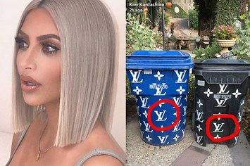 DIY Louis Vuitton Kim Kardashian trash can - The House That Lars Built