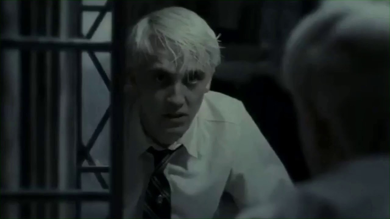 draco malfoy looking in the mirror