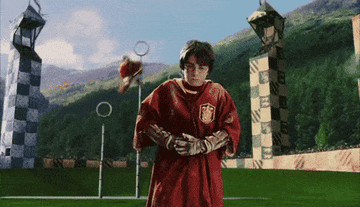 harry retching on the quidditch pitch